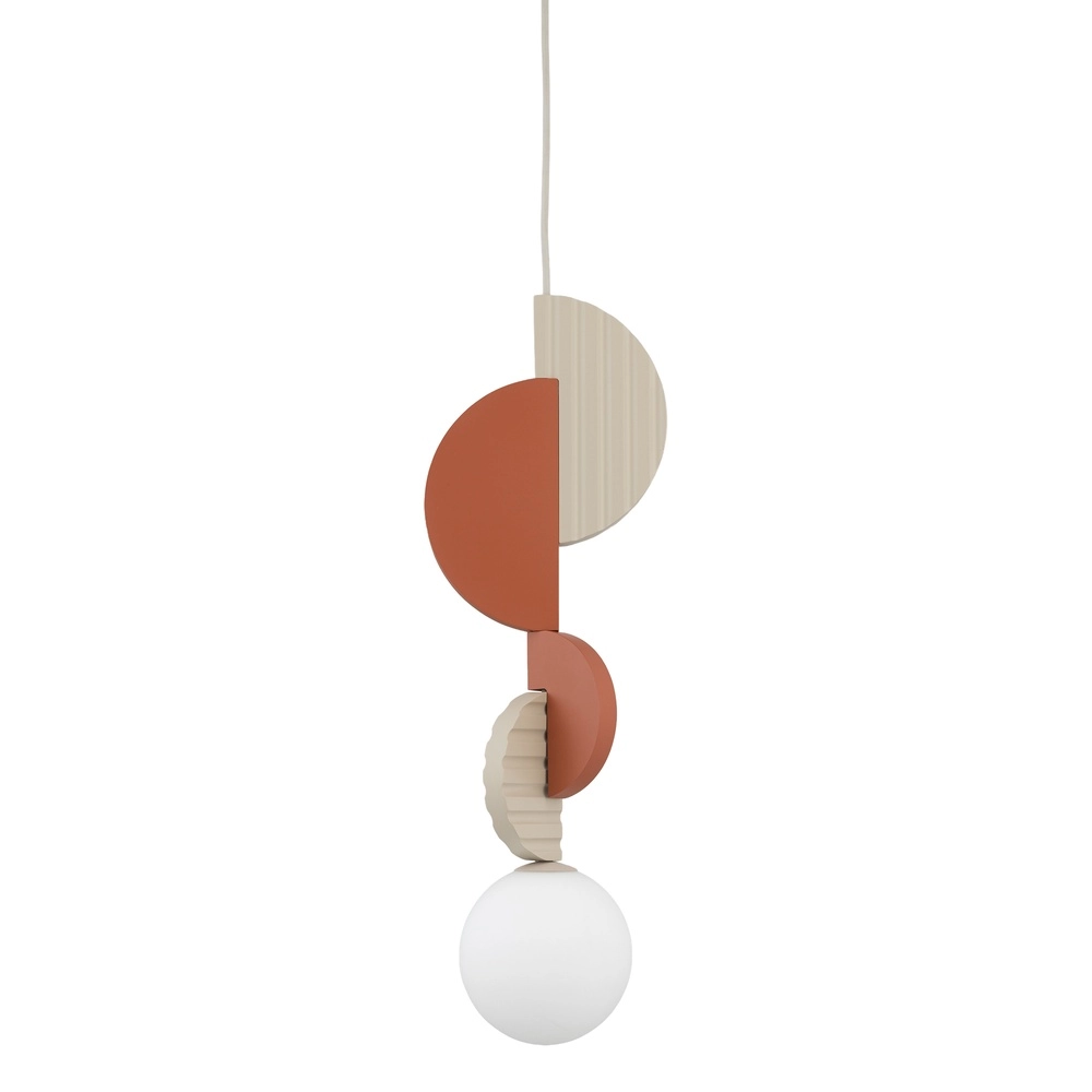 Lampe pendante unique Drops Color Terre cuite Lyora 5903139111942