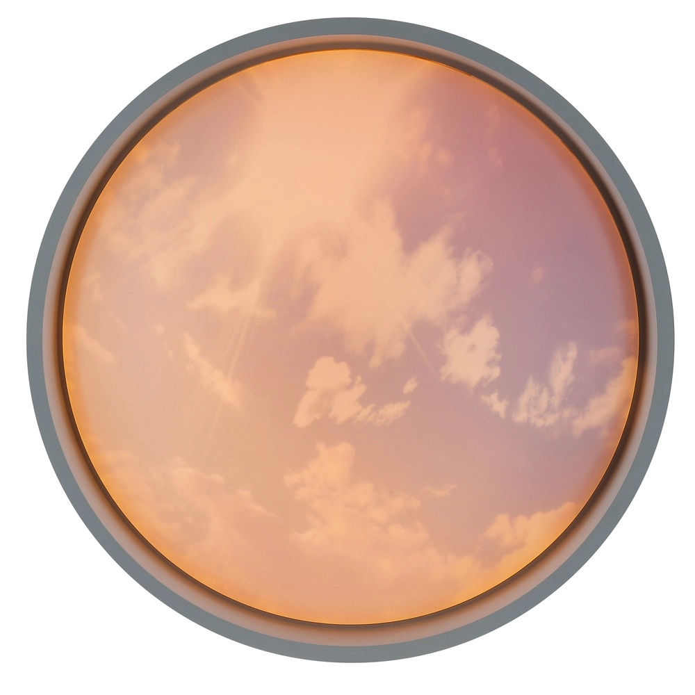 Éclairage de plafond Sky-Dream blanc avec gris Ø 39cm Brilliant 4004353473982