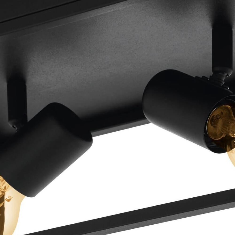 Plafonnier noir Silentina 2 lumières Eglo 9002759983321