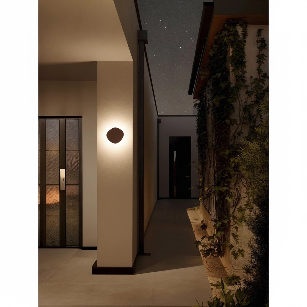 Lampe murale de conception Balic Brun rouille extérieur