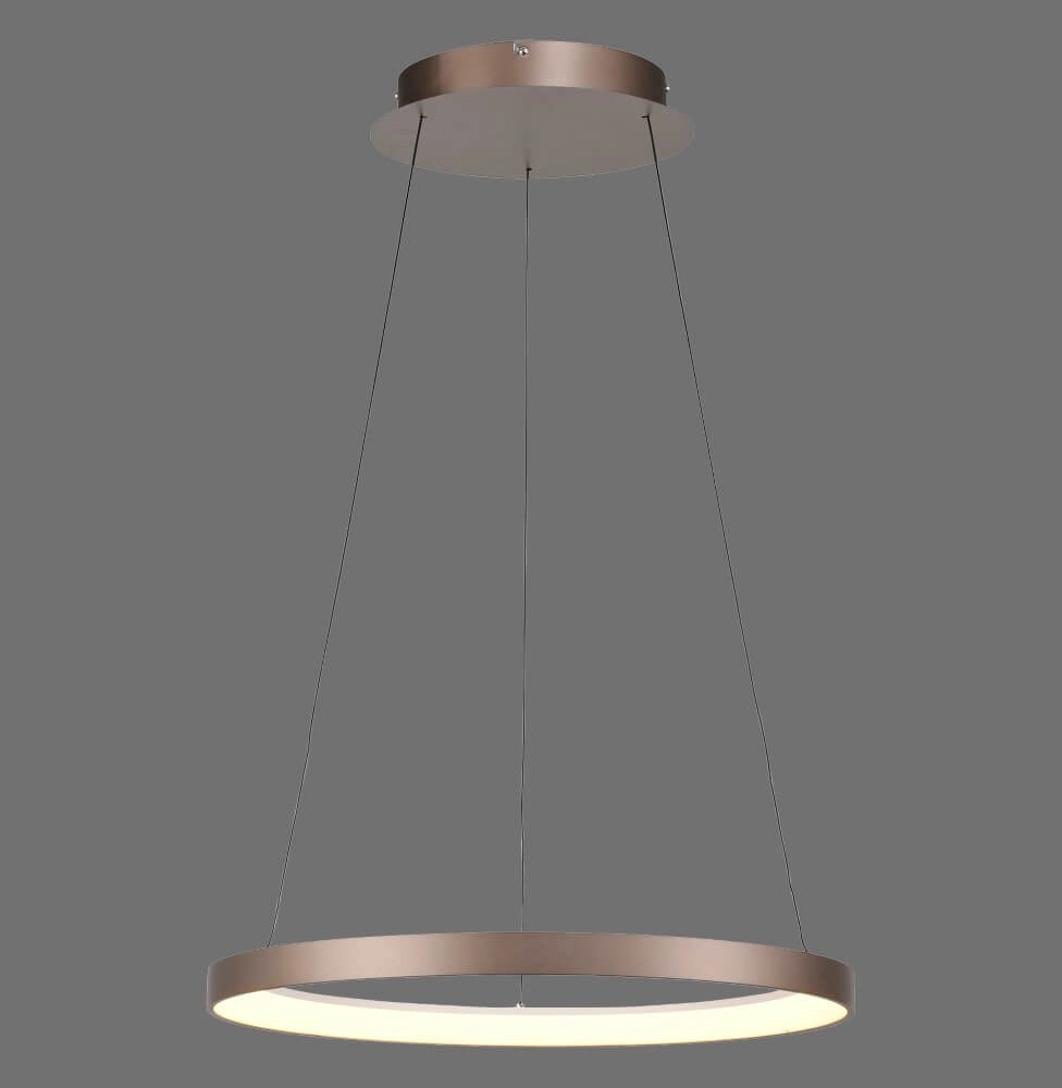 Lampe suspendue ronde Hoop brun Paul Neuhaus 4012248384701