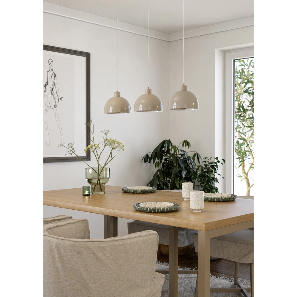 Lampe suspendue Cazalilla brun sable Eglo 9008606407033