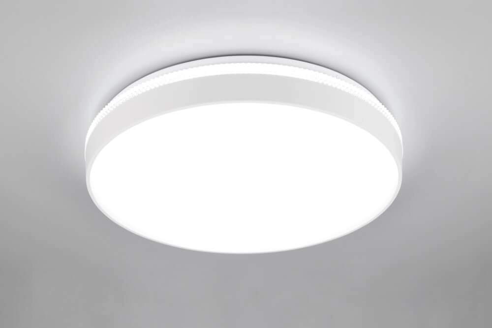 Plafonnier blanc Spacy avec télécommande Trio 4017807612950