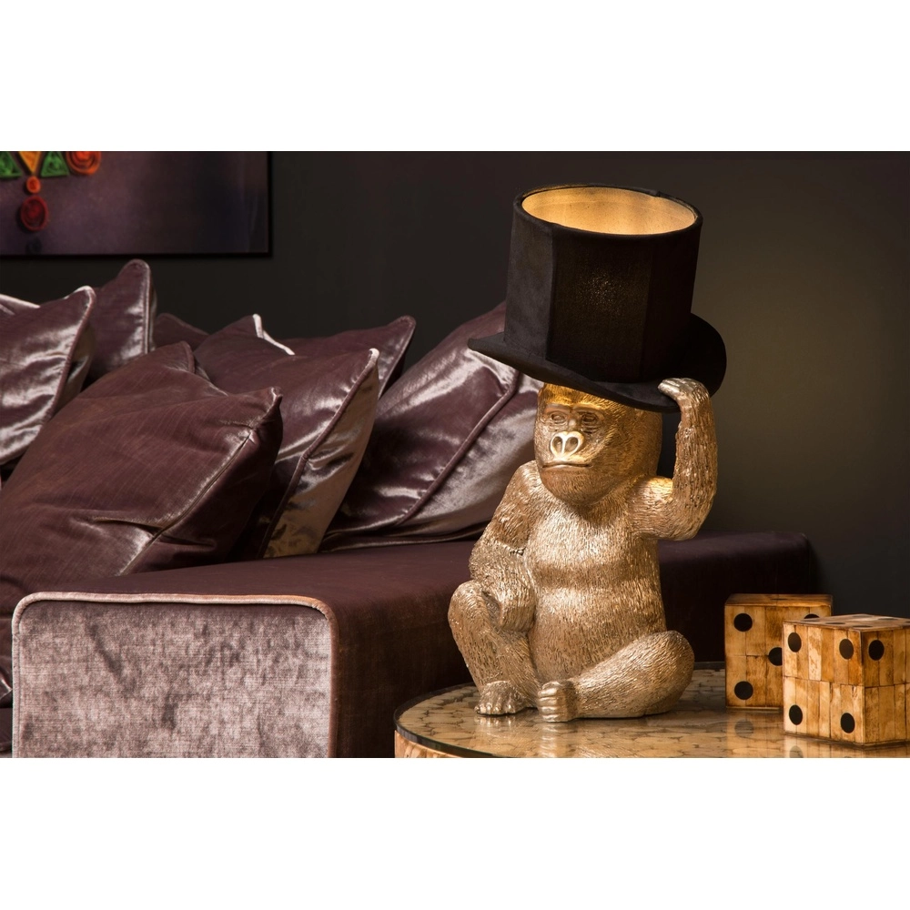 Lampe de table Extravaganza Gust Singe à capuche noire Lucide 5411212105349