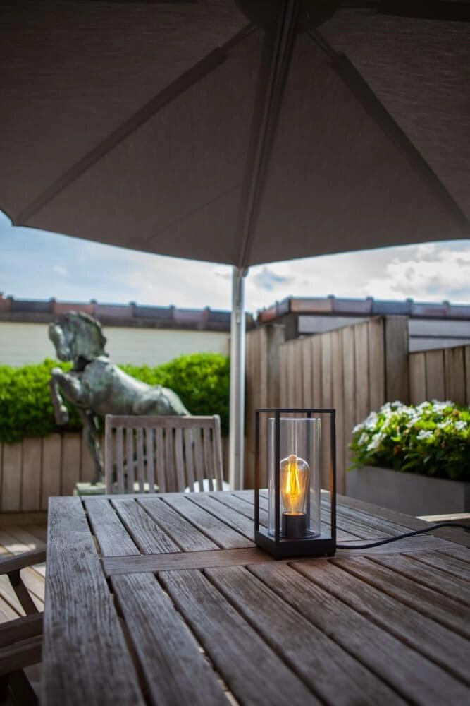 Lampe de table Flair prix point rouge noir Lutec 6939412087382