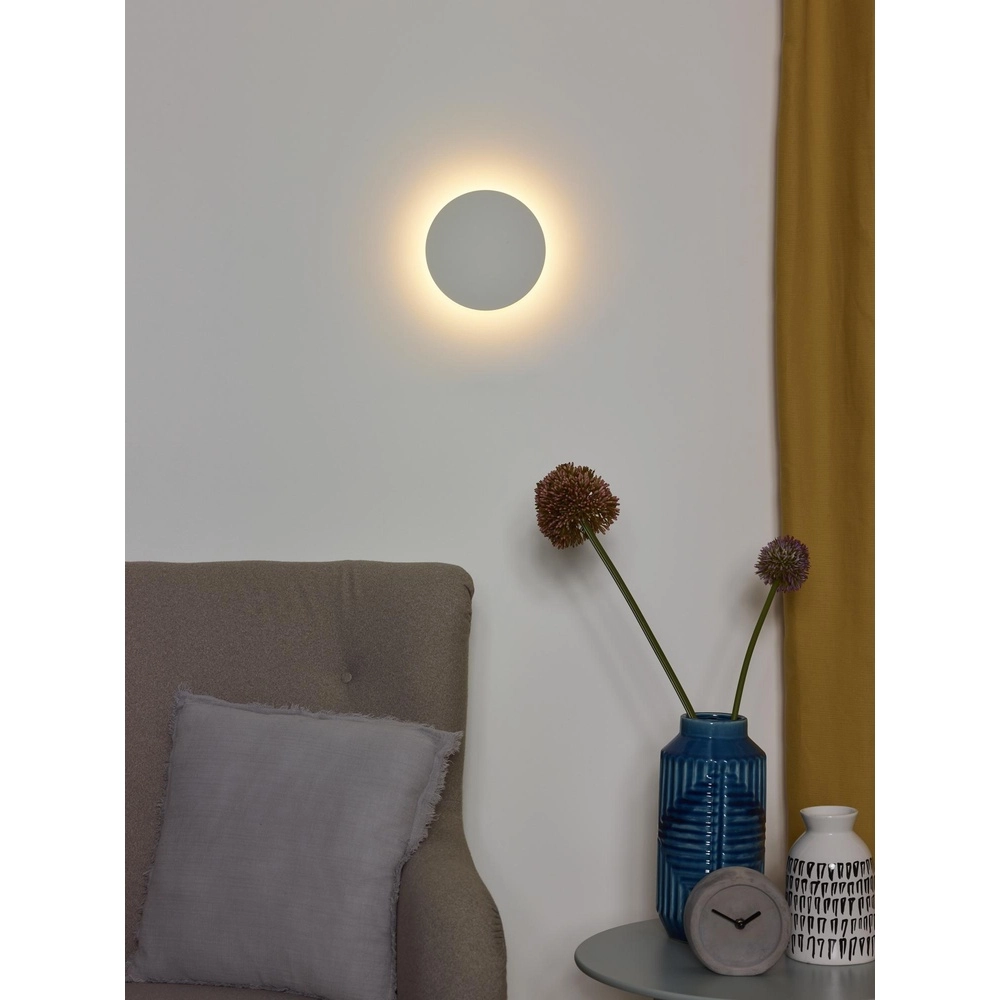 Lampe murale de conception Eklyps Led Ø 15 cm de blanc Lucide 5411212460257