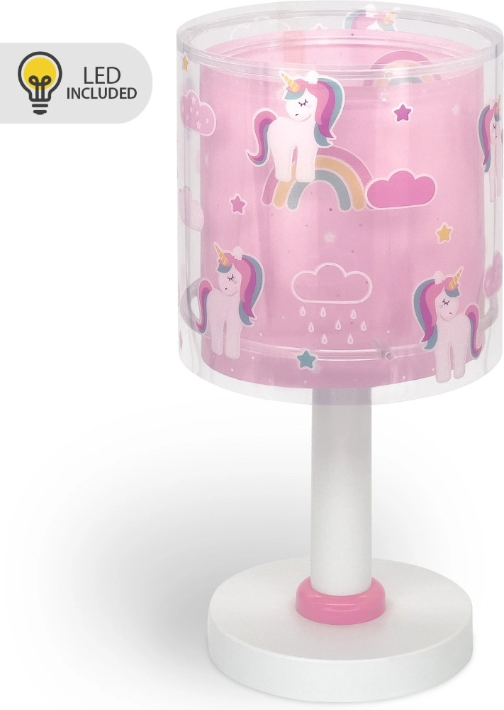 Lampe de table Unicorns rose pour chambre d’enfant Lampe de table Unicorns rose pour chambre d’enfant