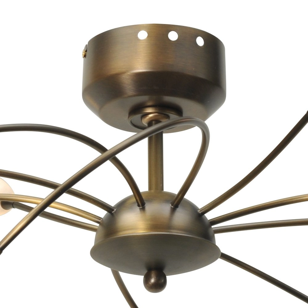 LED plafonnier Molto 2 LED 10 lumières 43x65cm bronze marron Masterlight 8718121184104