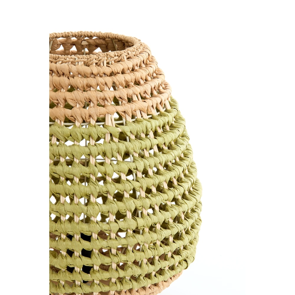 Lampe de table en rotin Kalipa Ø 32cm - rotin vert Light & Living 8717807760502