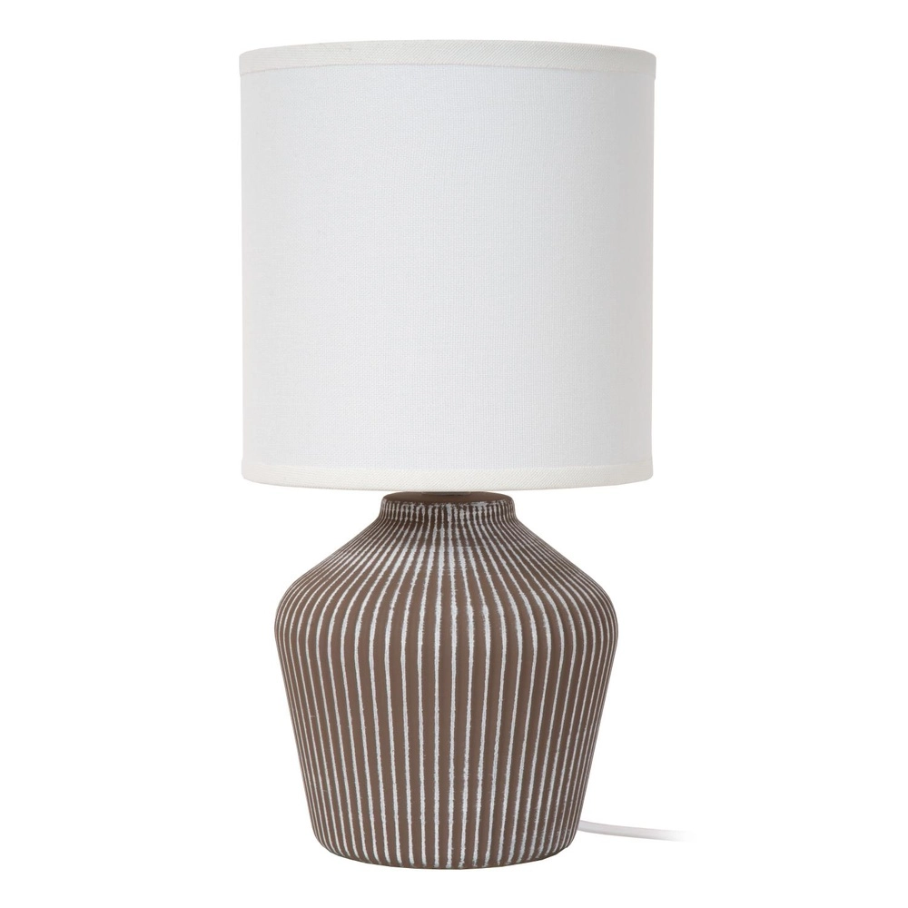 Belle lampe de table Filiz Ø taupe 16 cm