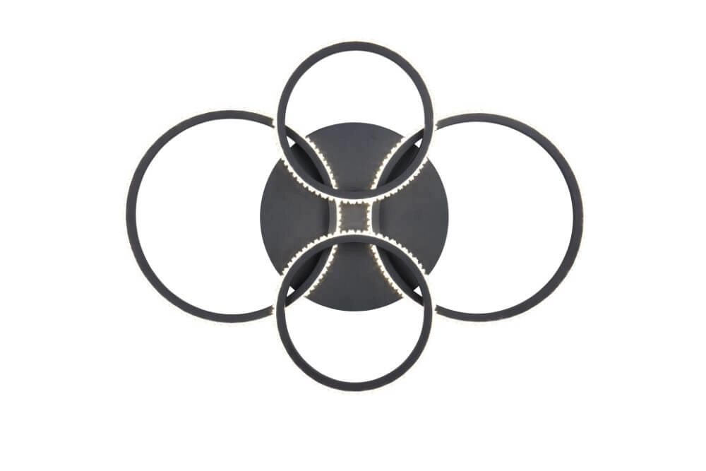 Plafonnier design Cires noir Trio 4017807600964