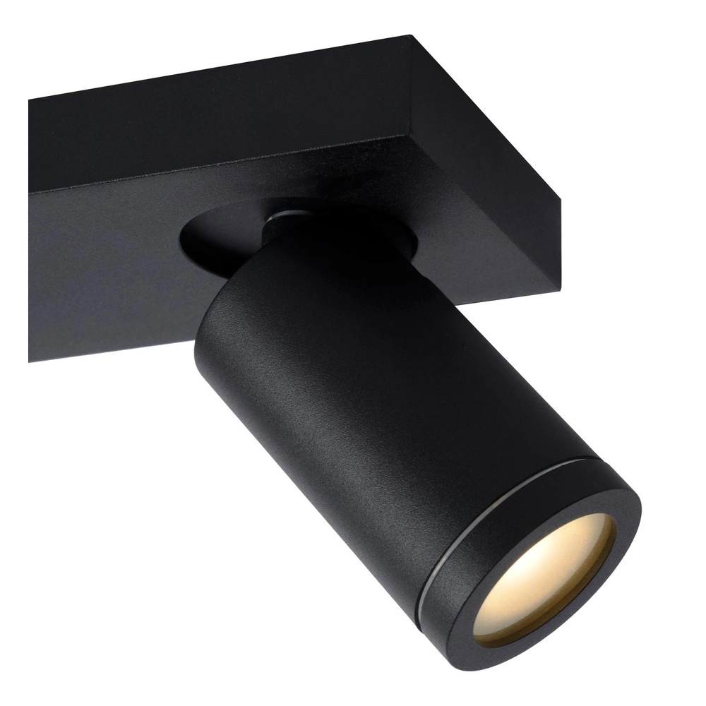 Projecteur de plafond Taylor IP44 noir à deux lumières Lucide 5411212092632