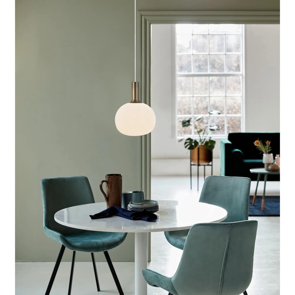 Suspension en verre Alton boule Ø 25cm blanc Nordlux 5701581413887