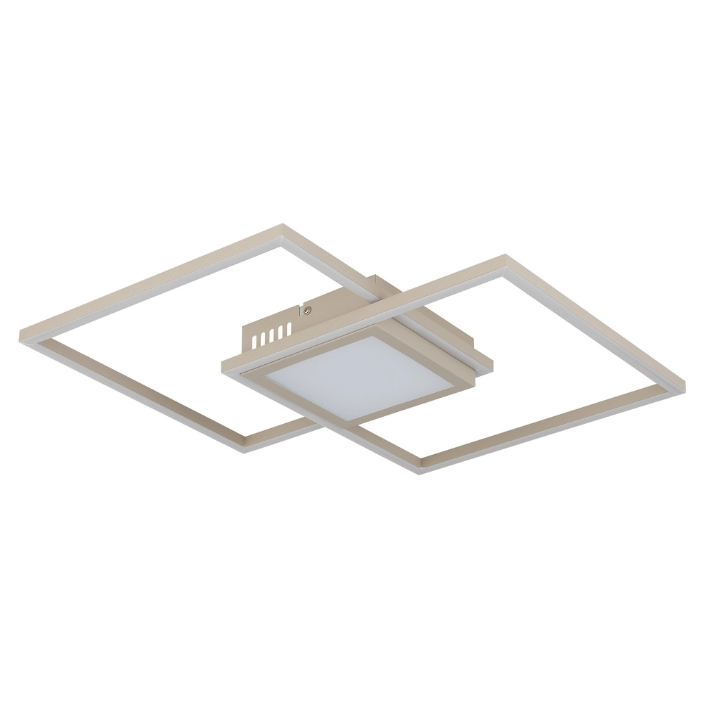 Lampe de plafond élégante Saunders brun sable Globo 9007371590353