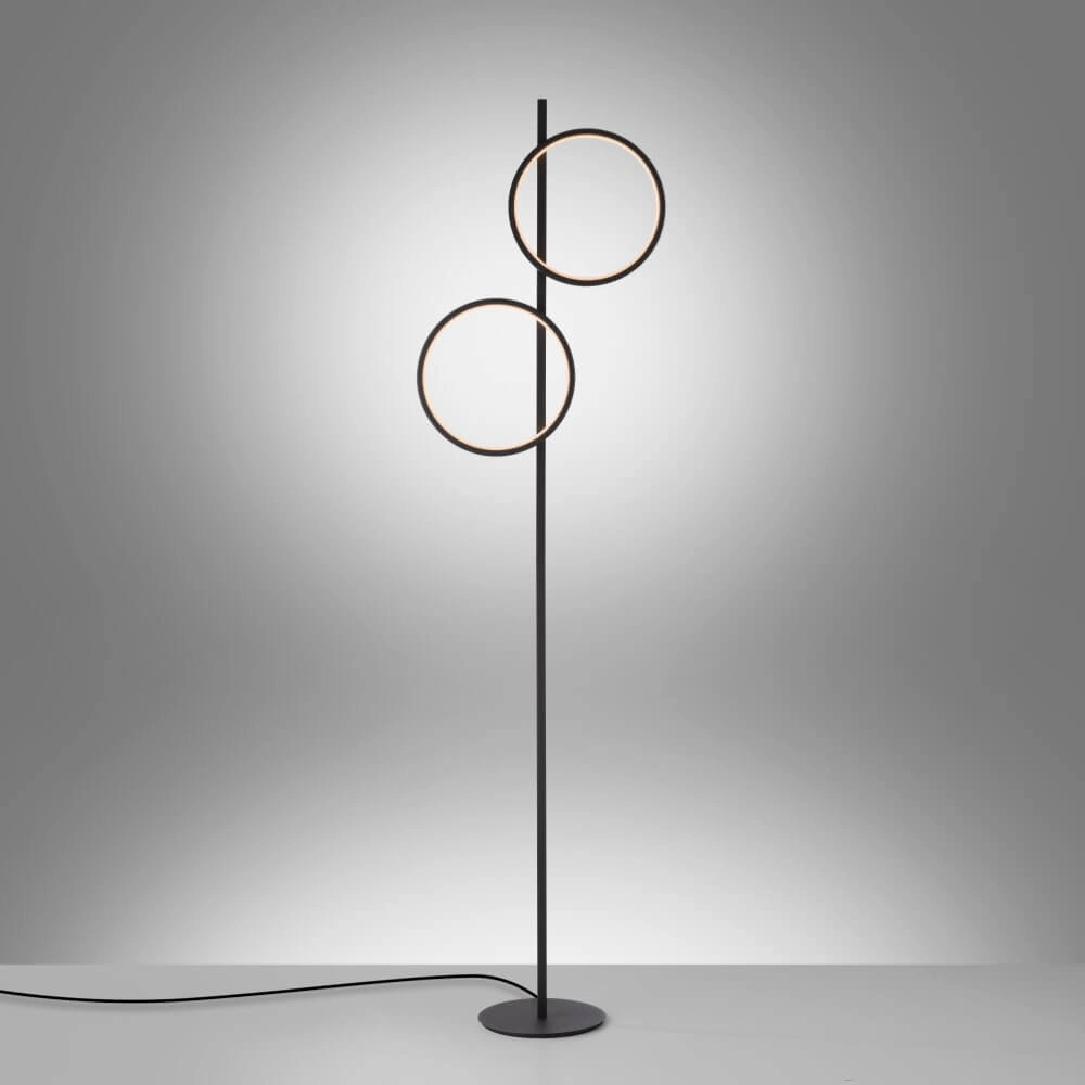 Lampadaire Mini Ritus noir Just Light 4043689000233