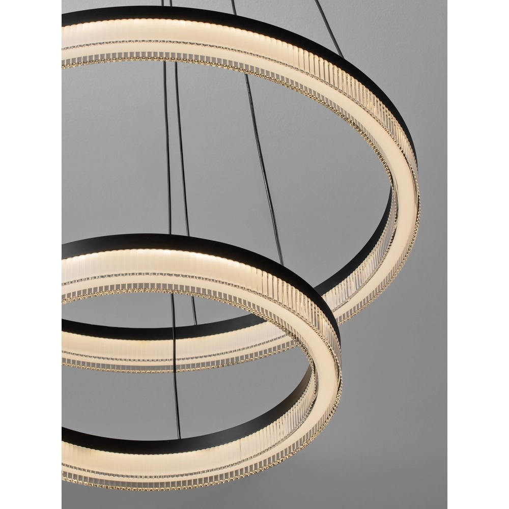 Suspension noire Lonela double Lyora 5212017467065