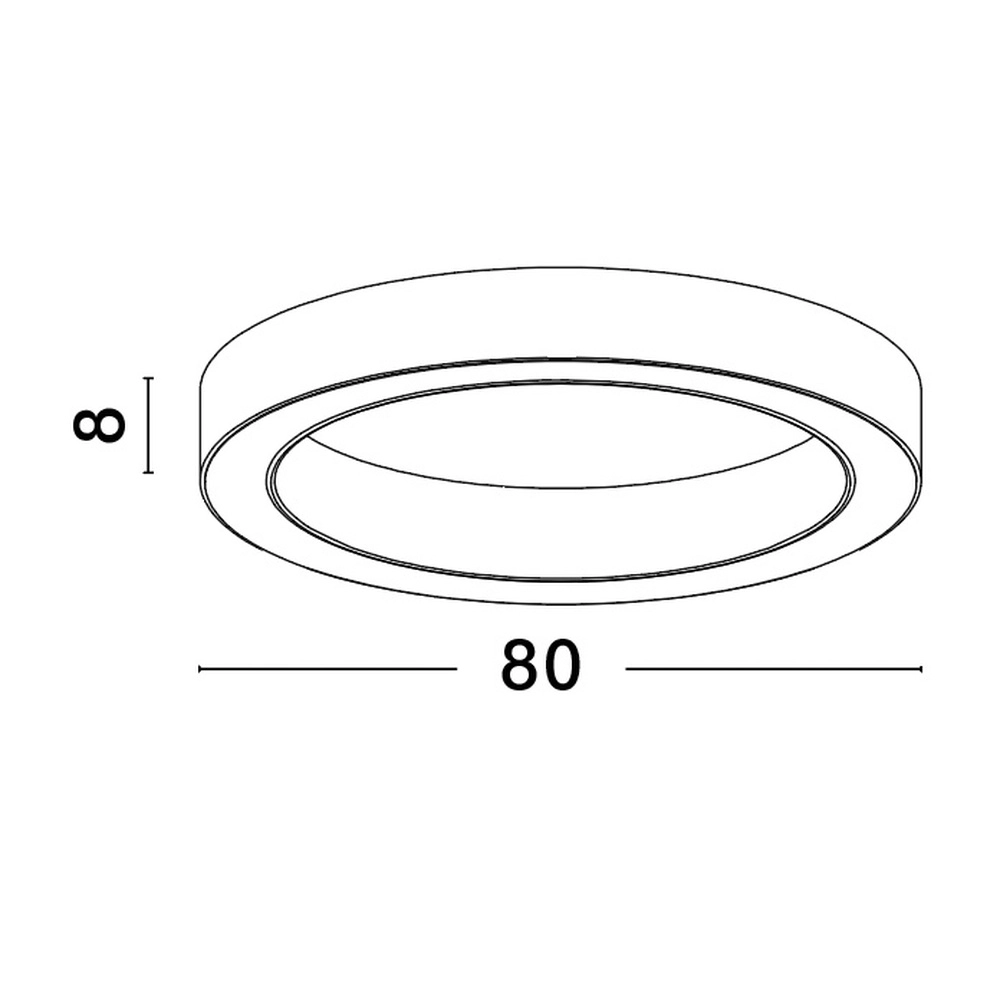 Plafonnier Morbido noir Ø 80cm Lyora 5212017438614