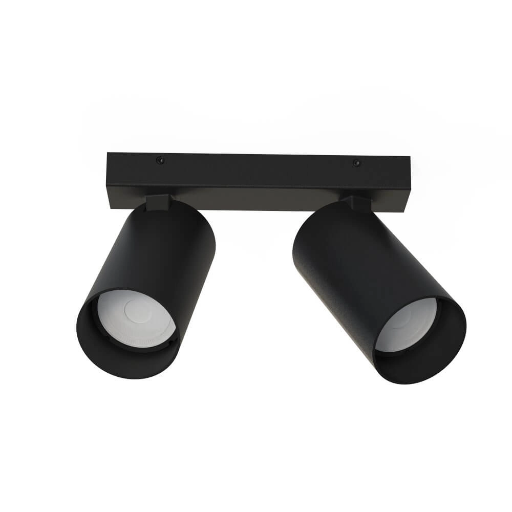 Spot en saillie noir Mono 2 lumières inclinables Spot en saillie noir Mono 2 lumières inclinables
