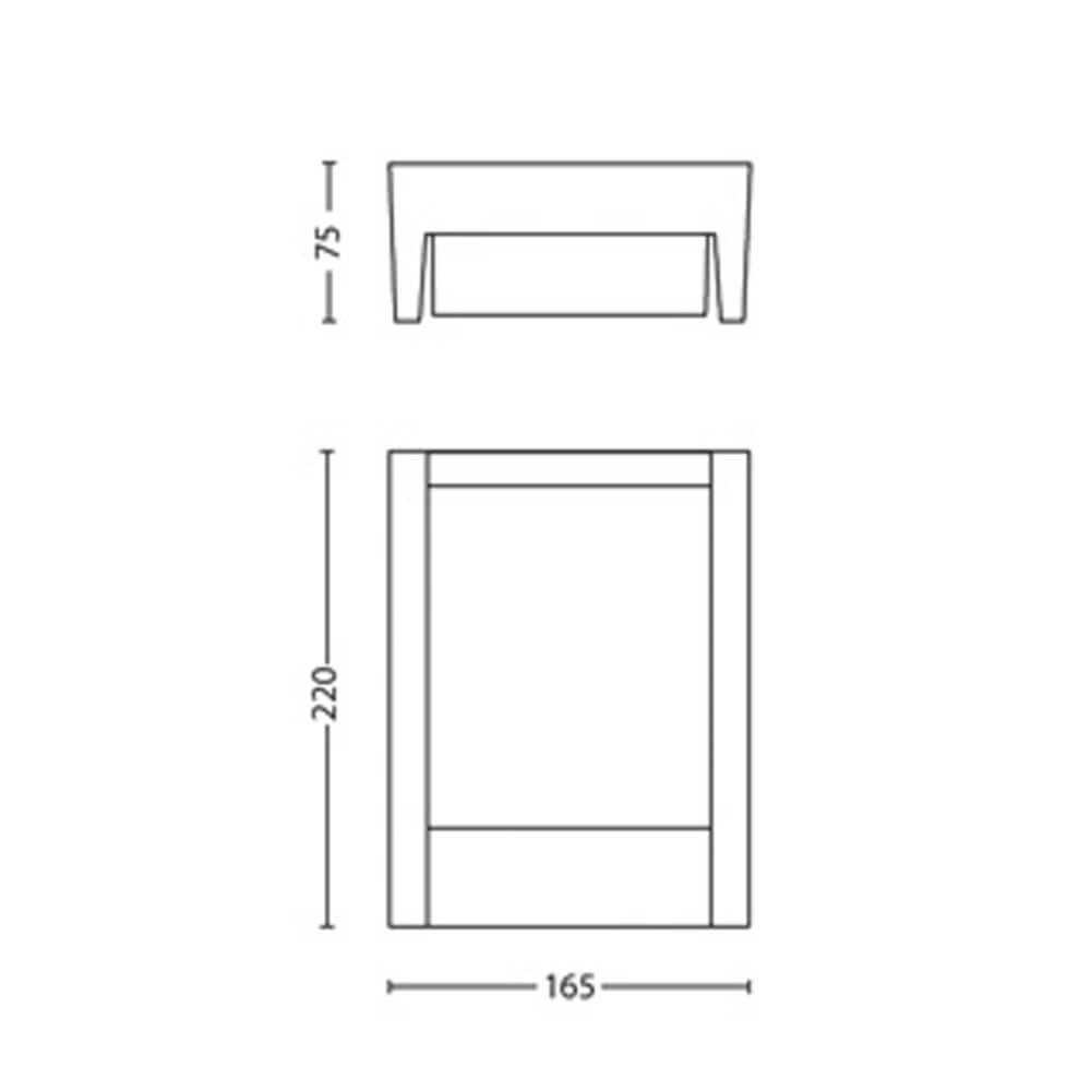 Applique Arbour anthracite Philips 8719514490222