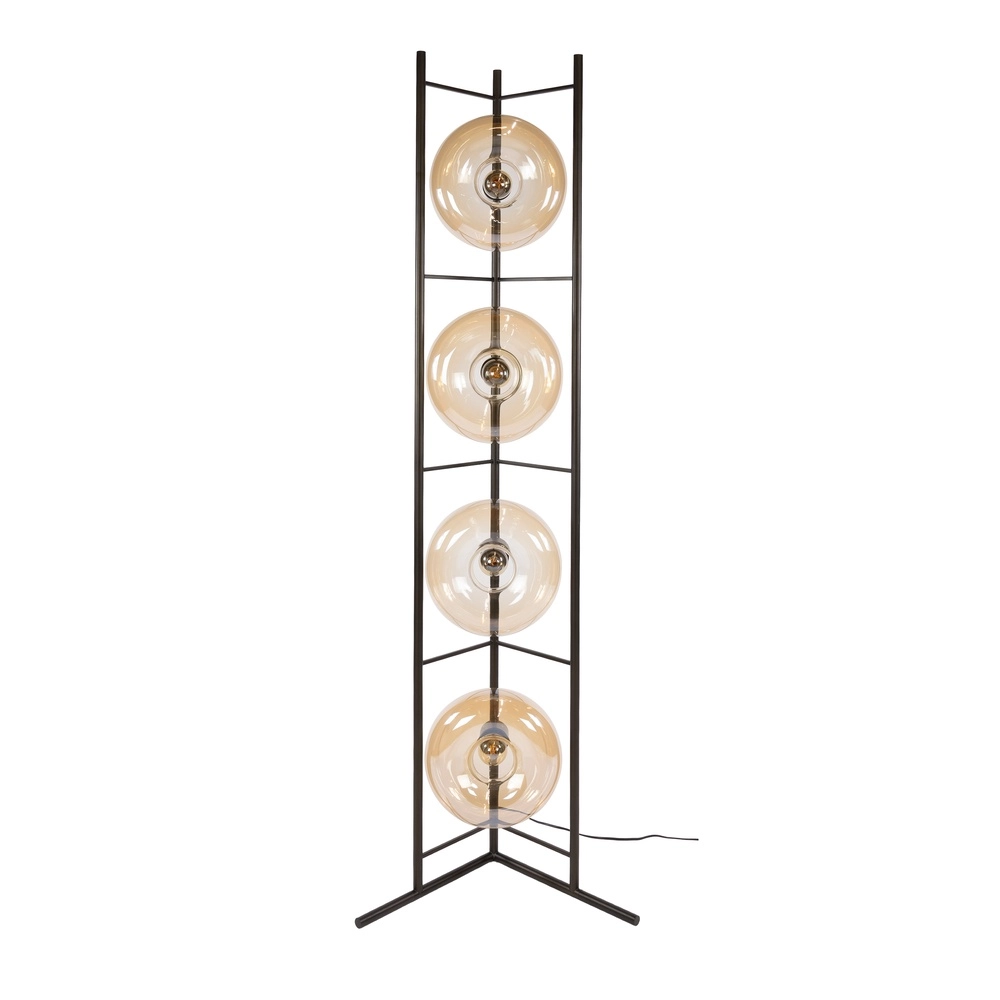 Lampe de pied en verre Soll 4x Ø 26cm Lyora 8716803510913