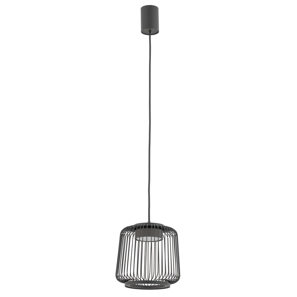 Lampe cage Kenai Gris umbra Ø 18 cm Lyora 5903139122207