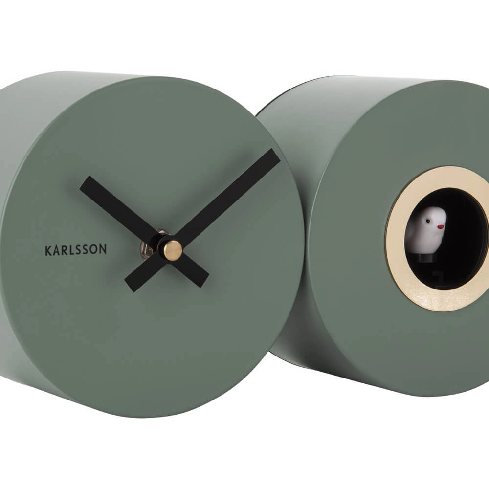 Horloge murale Duo Cuckoo vert Karlsson 8714302698002