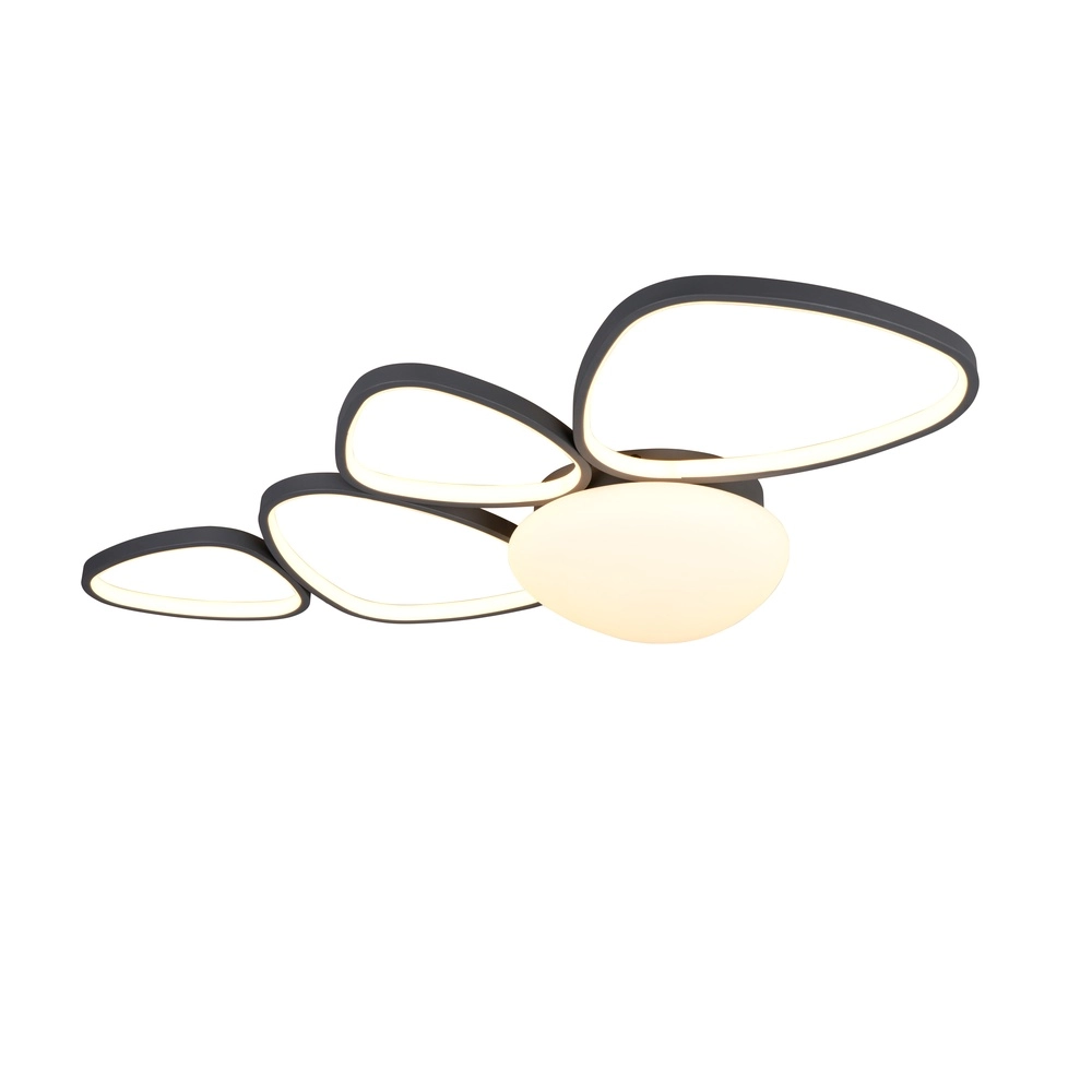 Lampe de plafond moderne Amelio anthracite 106 cm