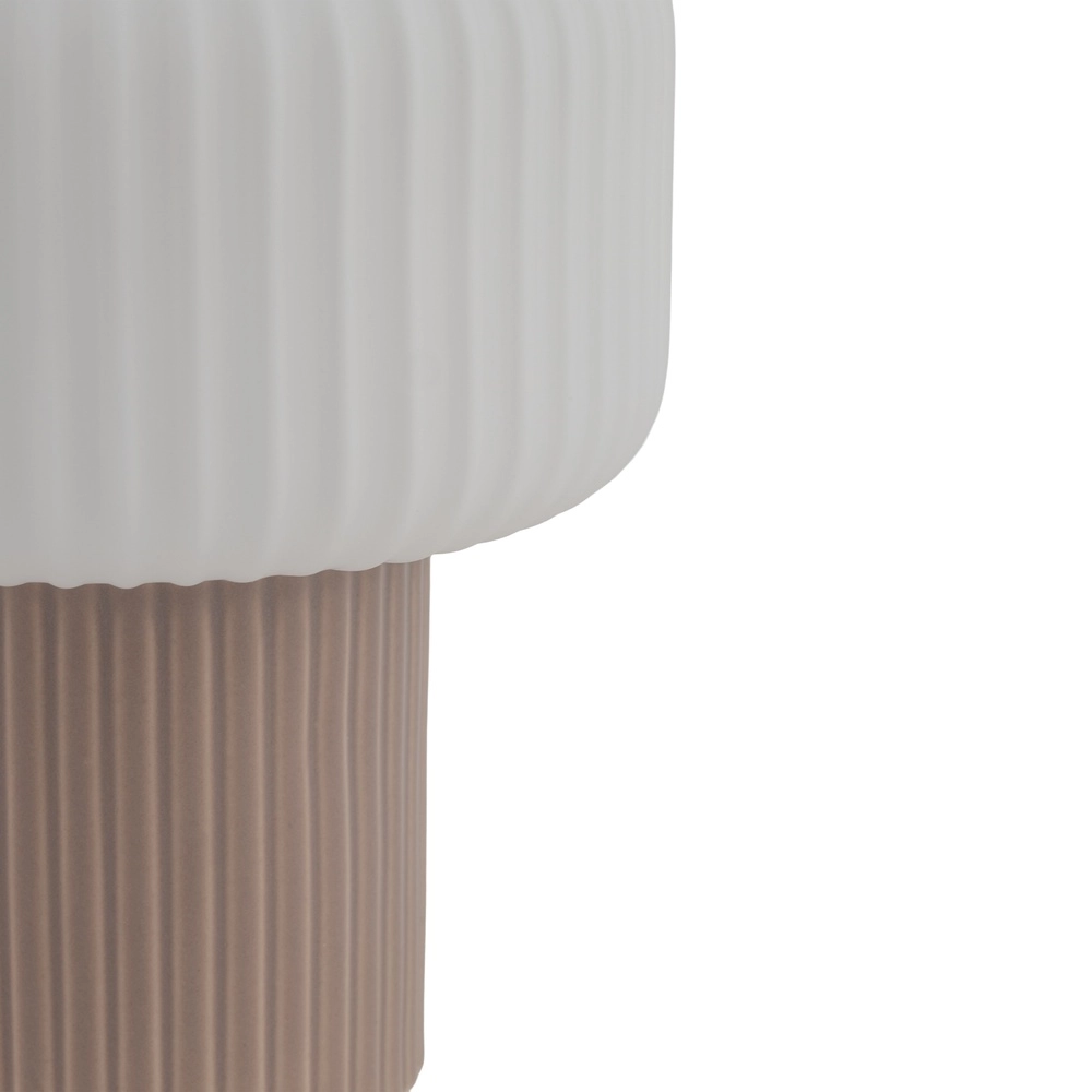 Lampe de table Tika rose Ø 16cm Lyora 5903139119801