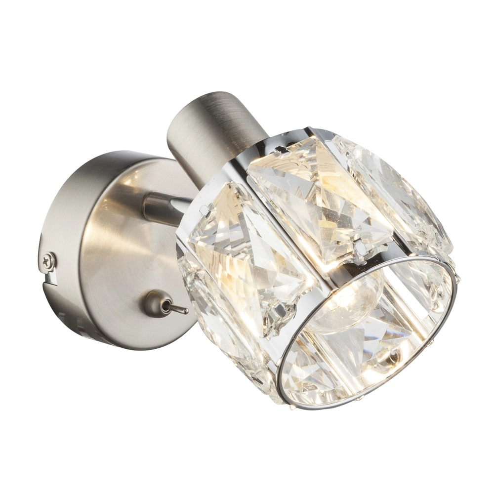 Lampe murale Kris nickel