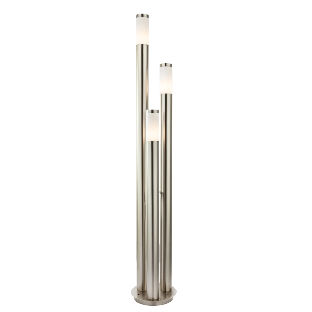 Lampe de jardin à 3 lumières Boston Acier inoxydable Globo 9007371108145