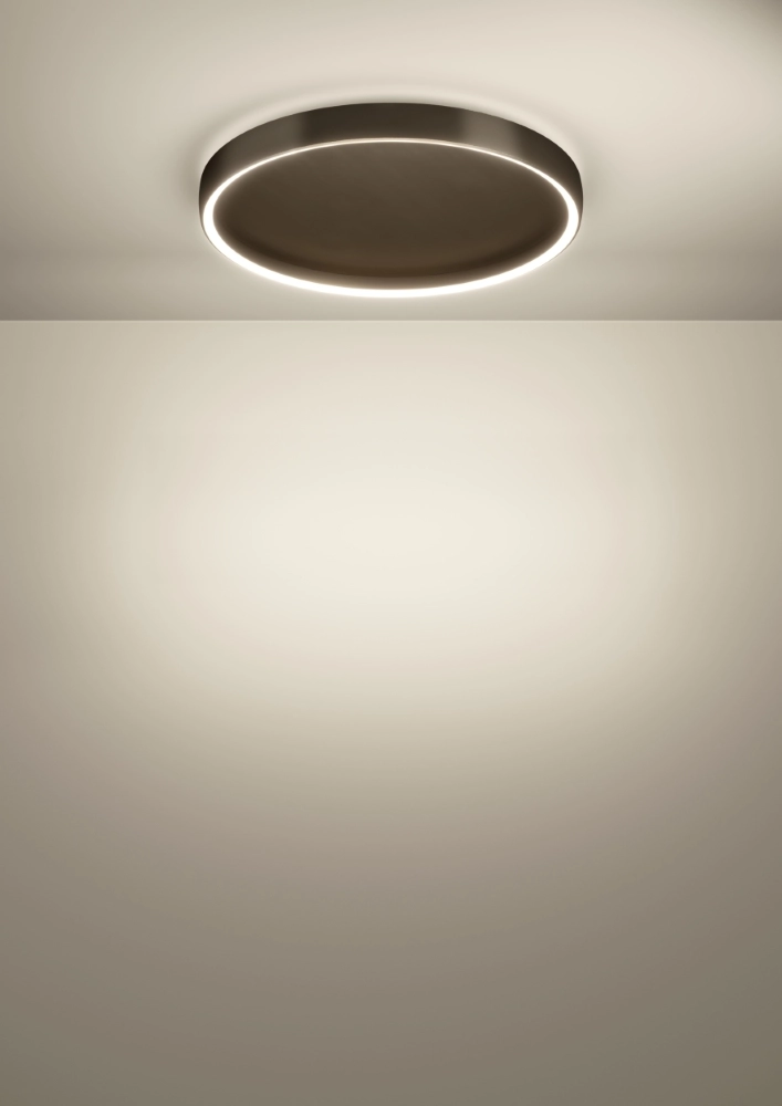 Ceiling lamp Trabuco black with brown Ø 55cm Stars of Light 9008606359936