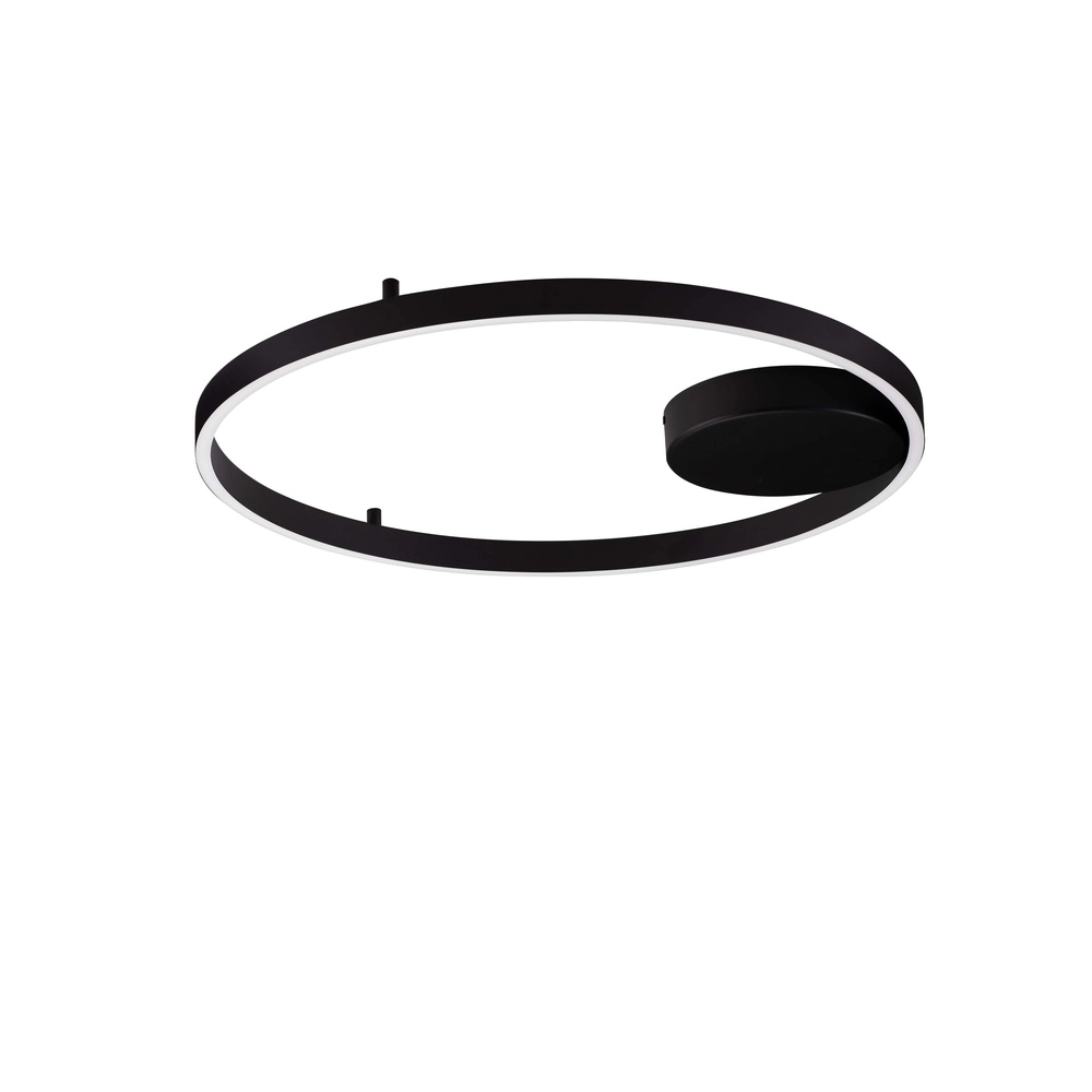 Plafonnier Hedra rond Ø 60cm noir Lyora 5212017448880