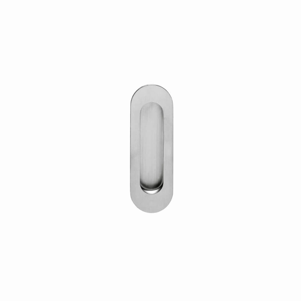Poignée de porte coulissante ovale Alvro Store en acier inoxydable 12x4cm