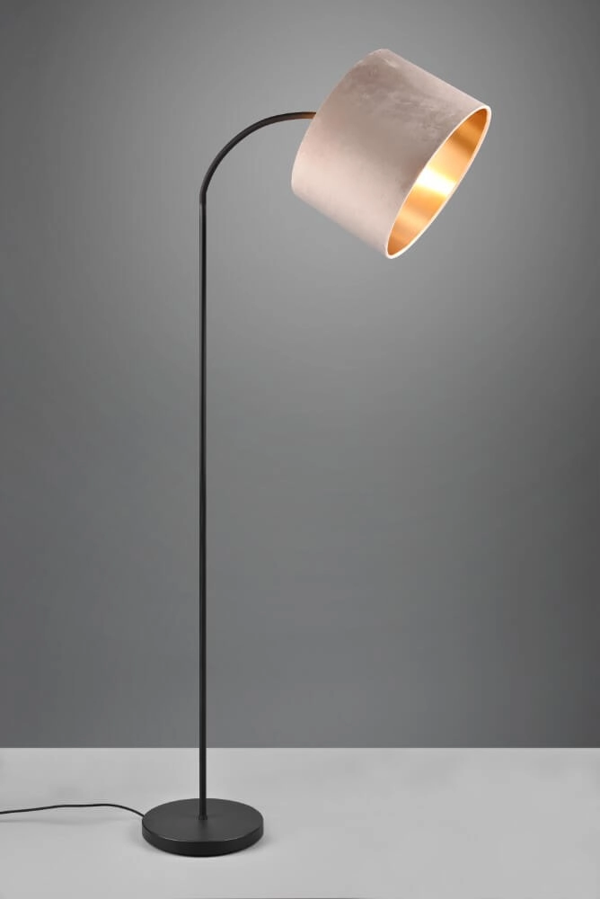 Lampadaire sur pied Julieta capuche en velours Trio 4017807574159