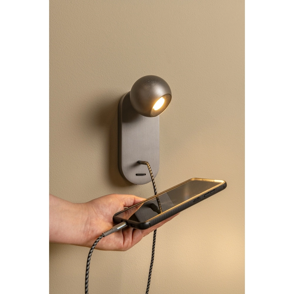 Ampoule de lampe murale Montana Design Grey Premium by Lucide 5411212680129