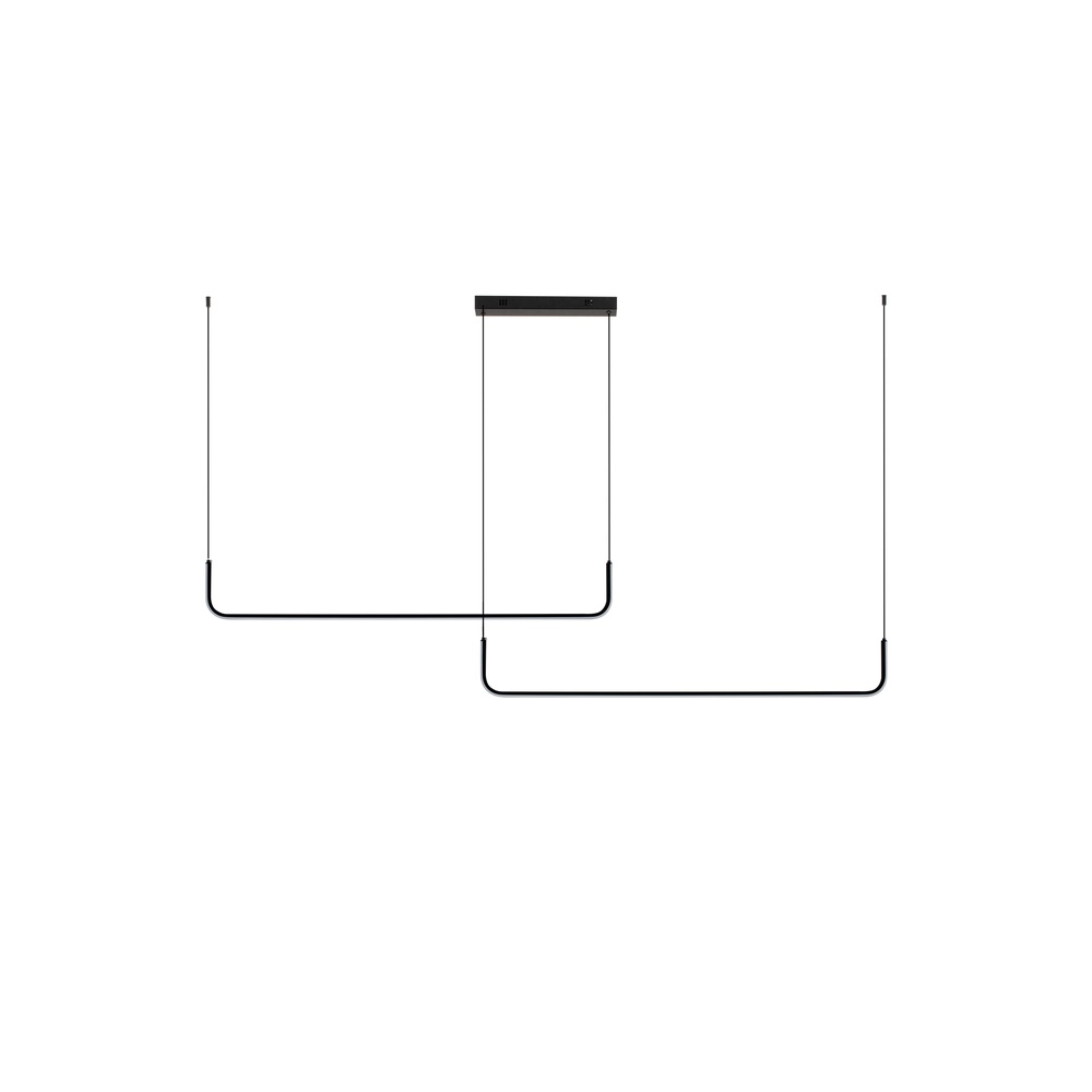 Suspension élégante Strita Double noir Lyora 5212017455680