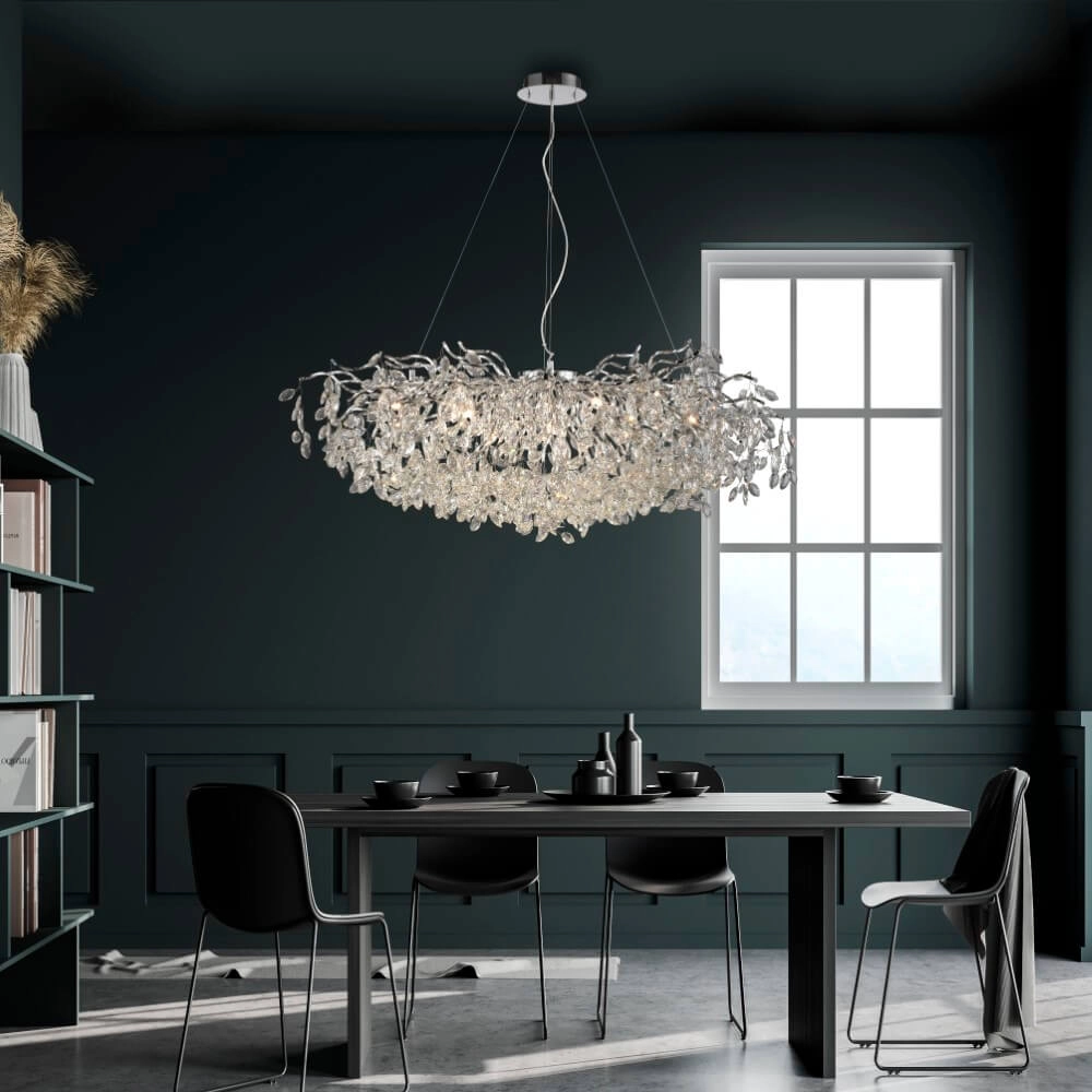 Lustre Ricicle 120 cm chromé Paul Neuhaus 4012248382080