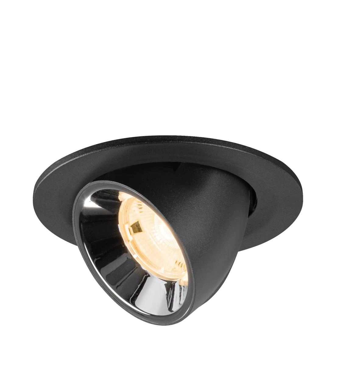 Spot encastré Numinos Gimble S noir/chrome 2700K - 20 deg