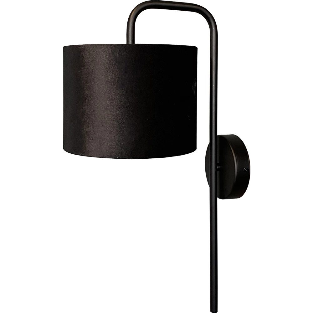 Applique noire Venus avec abat-jour noir