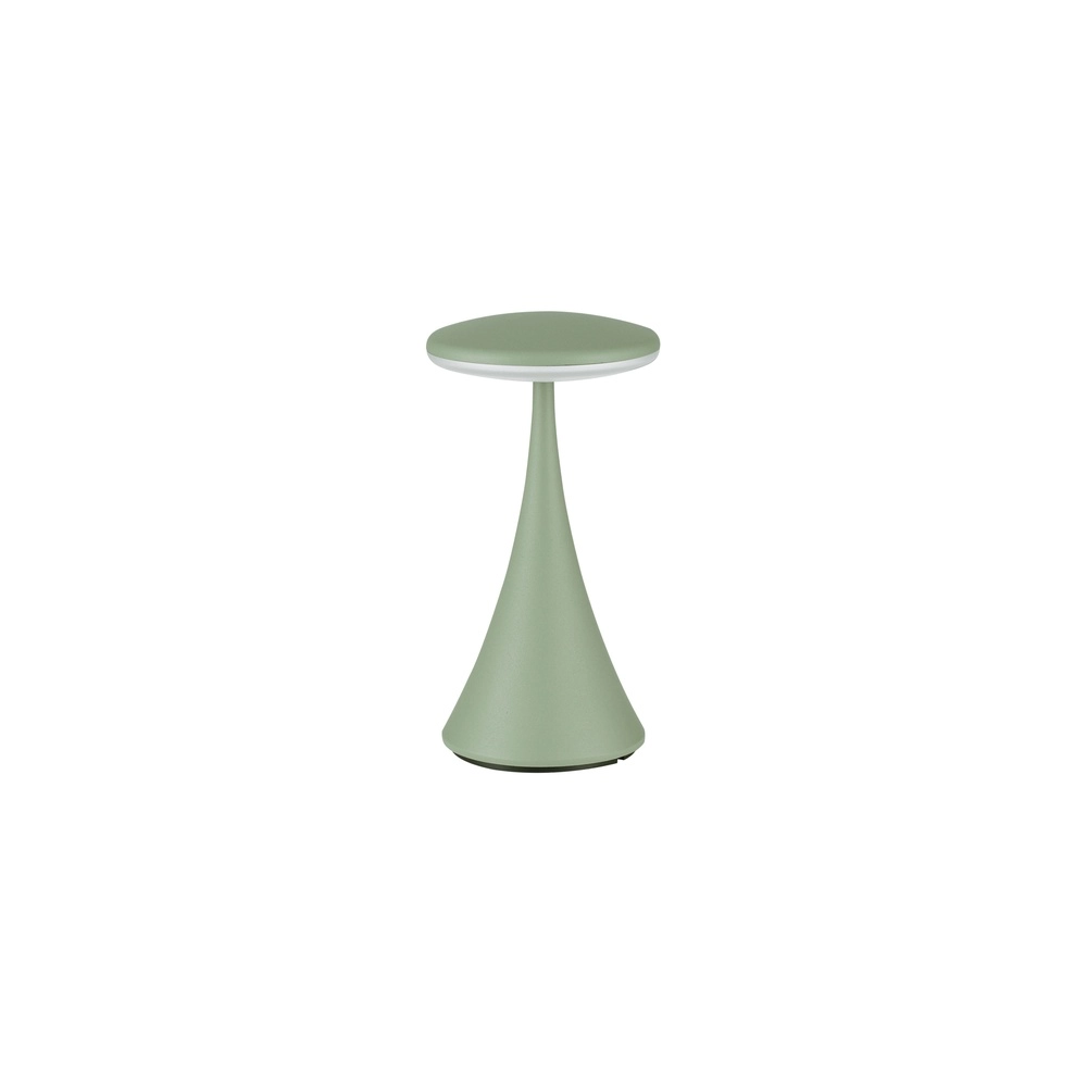 Lampe de table Elbo vert olive avec USB Lyora 5212017476951
