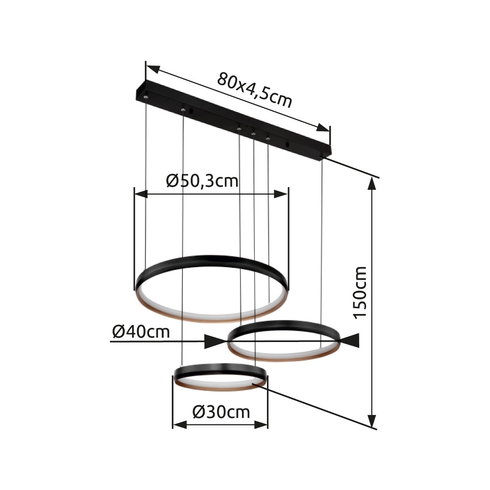 Lampe pendante noire Halli Conception Globo 9007371434657