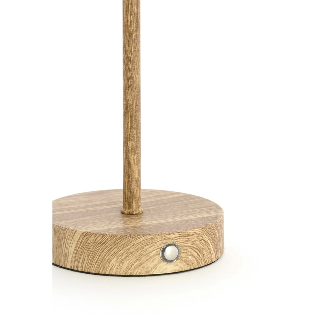 Lampe de table rechargeable Diny Aspect bois avec du blanc Light & Living 8717807816360