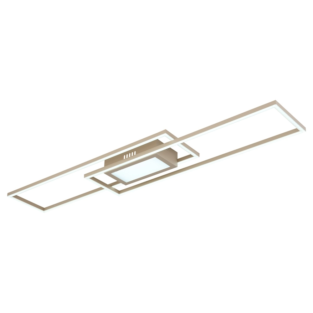 Lampe de plafond allongée Saunders brun sable Globo 9007371587353