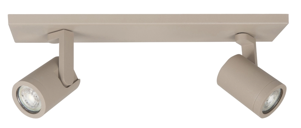 Projecteur de surface à deux lumières Halo sable - GU10