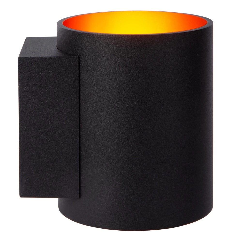 Lampe murale Xera Ø 8 cm de noir Lucide 5411212233646