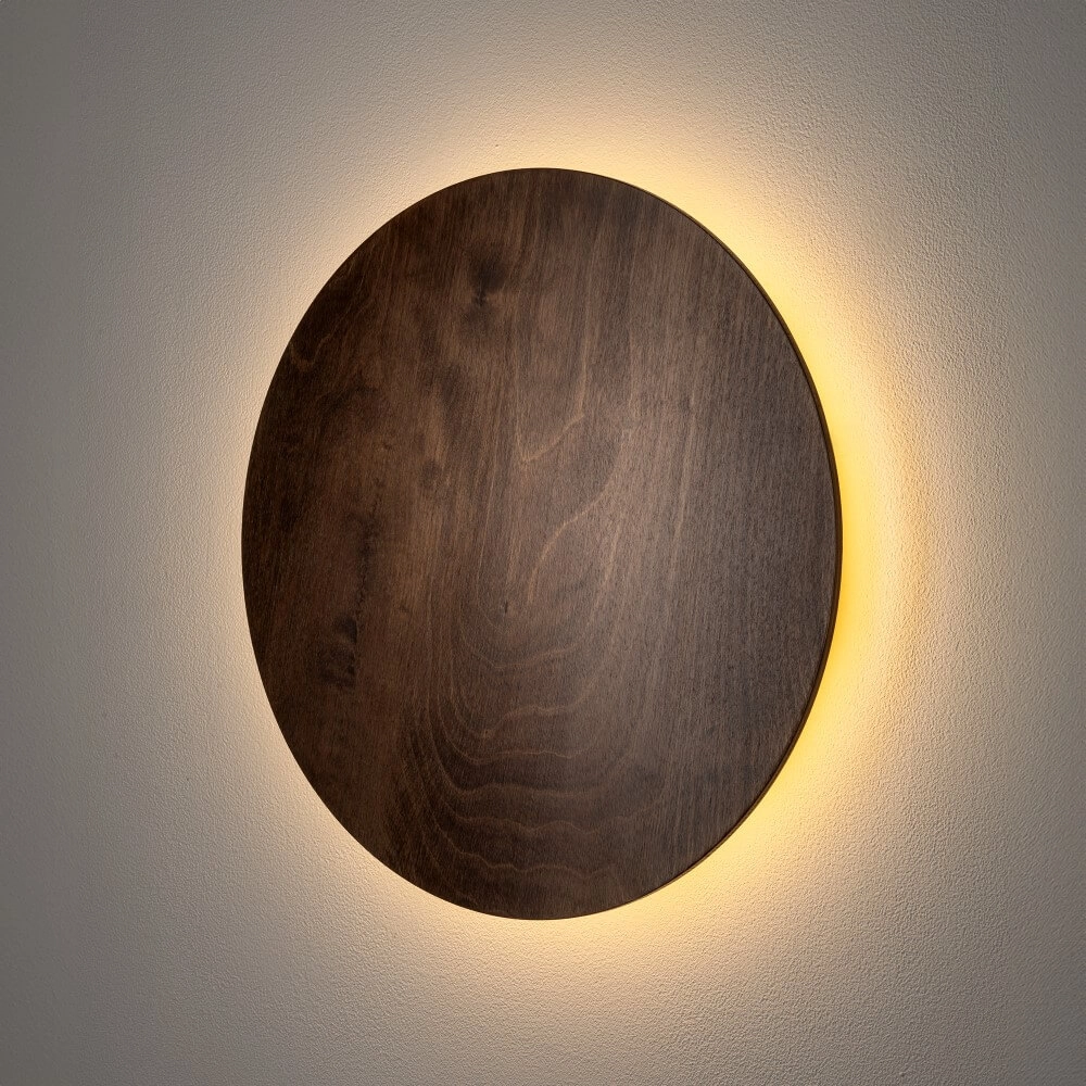 Applique murale Ring Timber L Bois LED Lyora 5903139112918