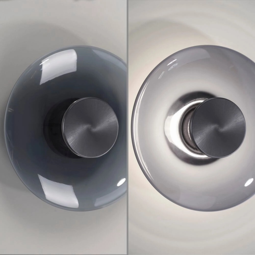 Applique design Pure Vitrum gris Paul Neuhaus 4012248382622