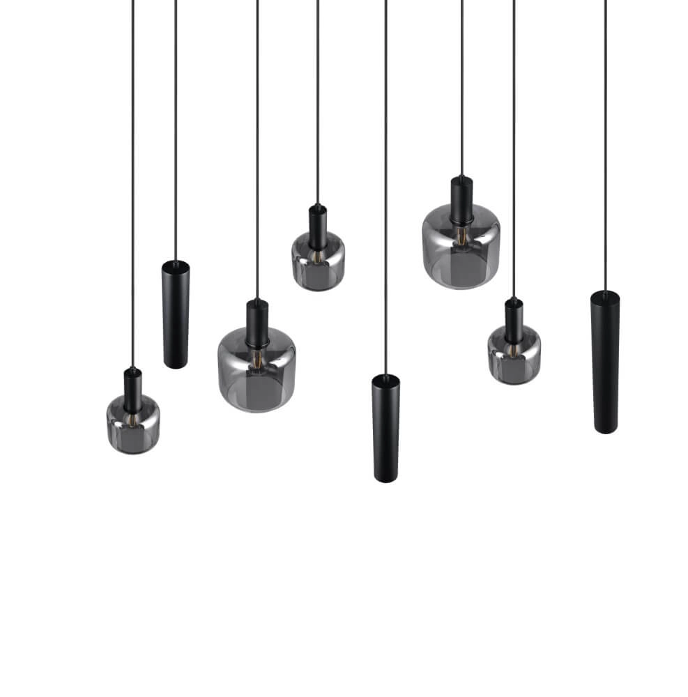 Lampe suspendue pour table à manger Mataro avec pendules Trio 4017807612929