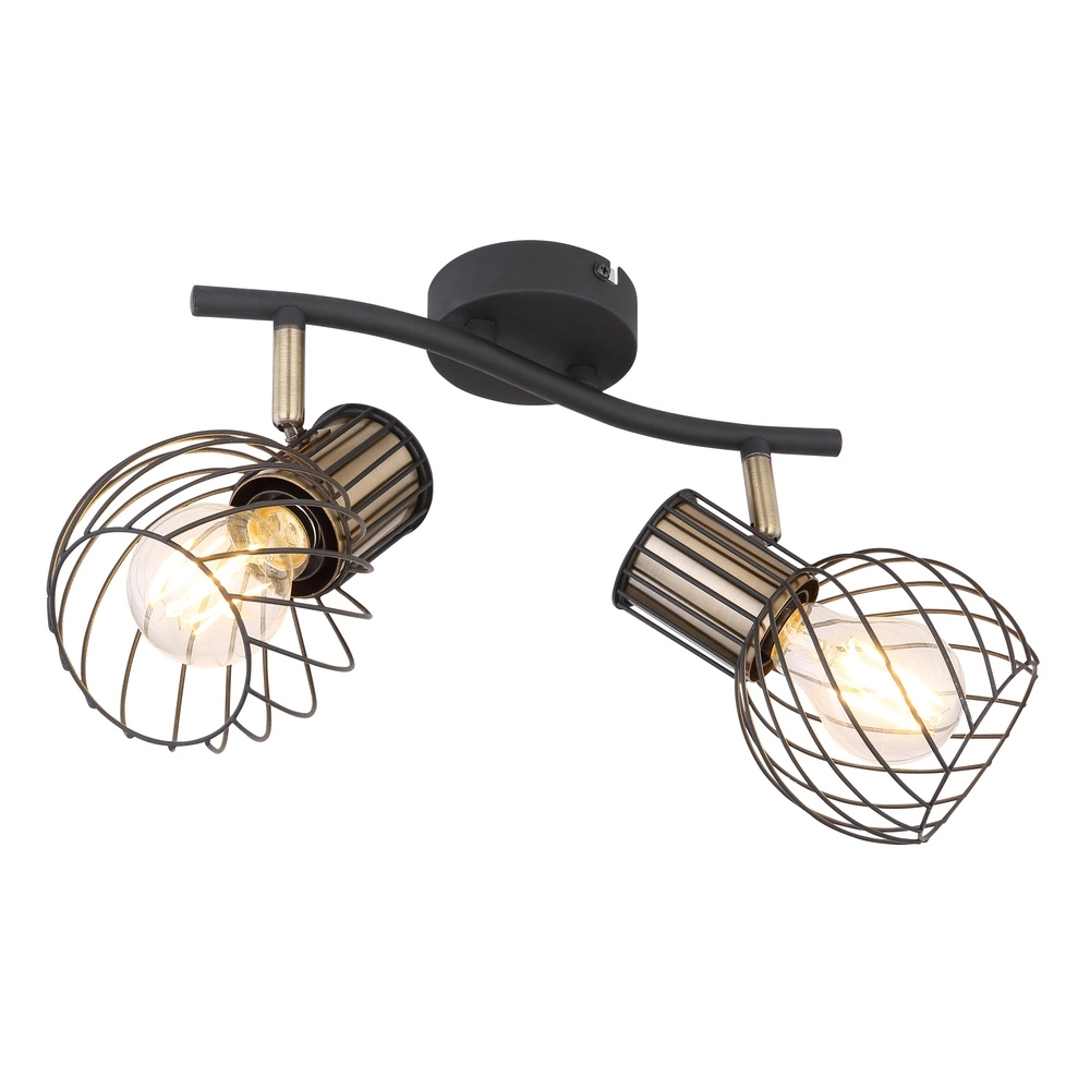 Lampe de plafond Argusto 2-noir clair
