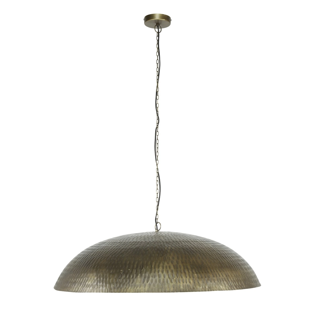 Lampe pendante ronde en métal Cupola Ø 90 cm - bronze en cuivre Lyora 8716803511064